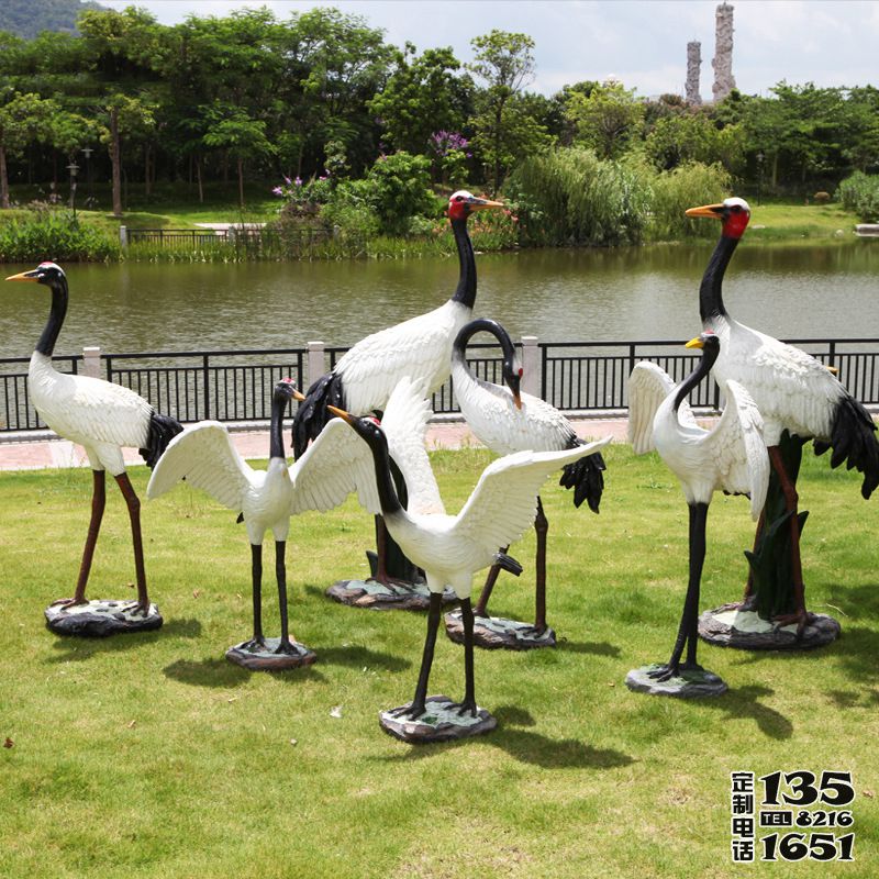 公園景區(qū)玻璃鋼仿真仙鶴雕塑 公園景區(qū)玻璃鋼仿真仙鶴雕塑