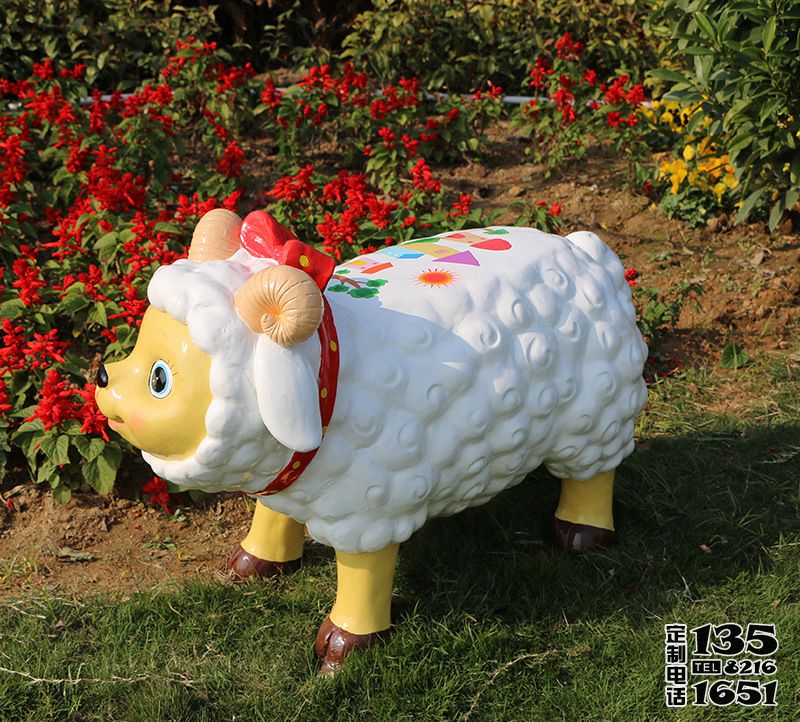 綿羊動(dòng)物座椅玻璃鋼雕塑戶外園林景觀擺件 綿羊動(dòng)物座椅玻璃鋼雕塑戶外園林景觀擺件
