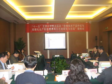 生物技術(shù)產(chǎn)品中試與規(guī)模化生產(chǎn)配套技術(shù)取得重要進(jìn)展——國(guó)家科技支撐計(jì)劃重點(diǎn)項(xiàng)目課題驗(yàn)收會(huì)在京召開
